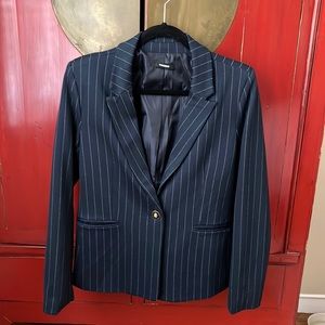 Premise Navy pinstripe blazer 10